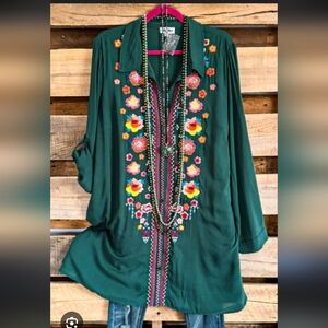 Andre by Unit Plaid Back Tunic Dress